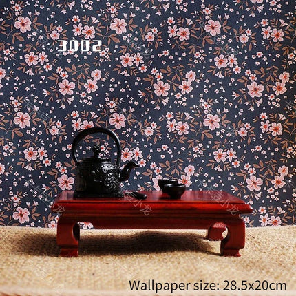Doll House Wallpaper Background Board Sticker Photo Scenery Wallpaper Miniature Rement Doll Accessories Colorful Wallpaper