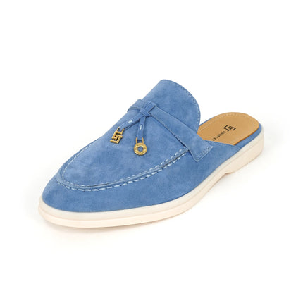 2024New women's anti slip casual loafers, fashionable cashmere flat shoes, spring and autumn men's sports driving casual shoes