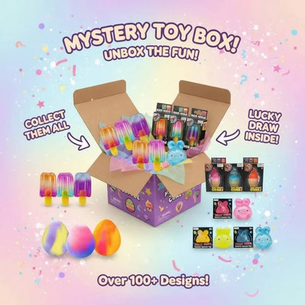 Cute Squishy Mystery Blind Box, Random Squeeze Fidget Toy,  Surprise Stress Relief Gift for All Ages