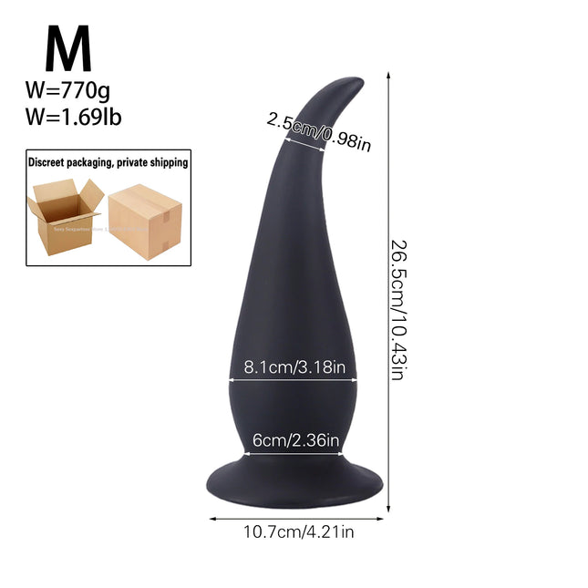 3 Size Tail Butt Plug Soft Silicone Anal Plug Man Woman Silky And Skin-Friendly Butt Plug XL Anal Plug Man Plugs Anus