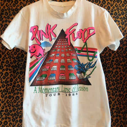 Pink Floyd Vintage 1988 Pink Floyd 'A Momentary Lapse of Reason' Tour Tee Shirt Women Men Pink Floyd Shirt Large Size 80s Tees