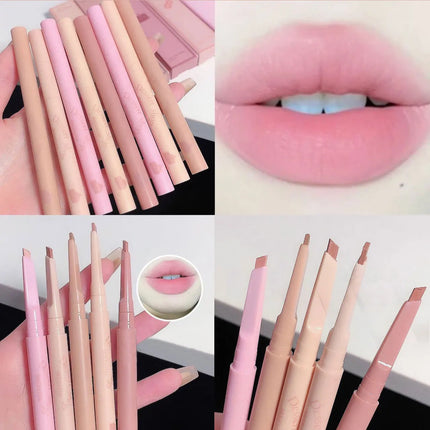 MUGE LEEN Dessert Lip Liner automatically swivel waterproof, long-laswet n wild Perfect Pout Gel Lip Liner | Comes Naturally
