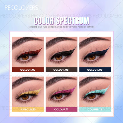 Long-Lasting Matte Finish, Easy-to-Apply,Colored Eyeliner, Matte Eyeliner Pens
