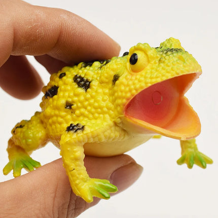 4PCS Frog Toy Squeak Sound Realistic Animals Figures Weird Prank Stuff Gag Gifts Funny Novelty For Teens Boys Girls