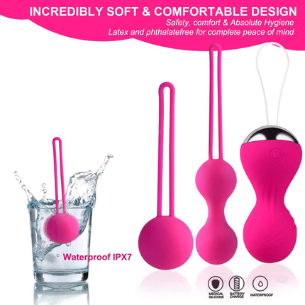 Female Shrinking Ball Vibrating Kegel Balls Silicone Smart Ball Vagina Tighten Exercise Machine Sex Toys for Women Adult Games