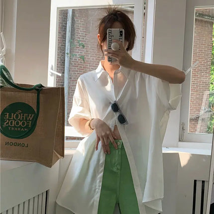 XEJ Elegant and Youthful Women's Blouses Oversize Shirts Women's Summer Clothing Spring 2022 Short-Sleeve Youth Blouses