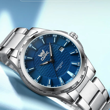 OPK Brand Men's Wristwatch Calendar Display Stainless Steel 6037