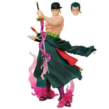 Hot Sale One Piece 50cm Roronoa Zoro Anime Action Figures Model Toys Pvc Statue Roronoa Zoro Model Statue Dolls Birthday Gift