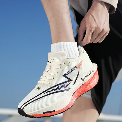 Running Shoes Carbon Board Speciality Marathon Men Sports Breathable Lightweight Women's Comfortable Athletic Nonskid Sneakers