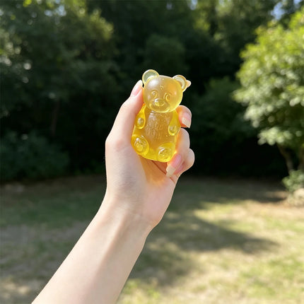 N-Doh Gummy Bear Squishy Toy Soft Stress Relief Sensory Fidget Squeeze Toy for Kids & Adults Non-Toxic Anxiety Relief Desk Toy