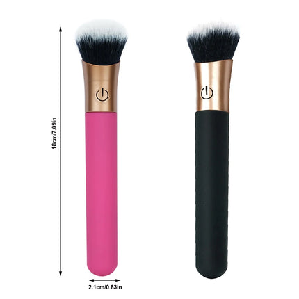 Electric Vibration Rechargeable Makeup Brush Vibrator Tools Cosmetic Brush Foundation Blush Loose Powder Brush Beauty Tools 18+