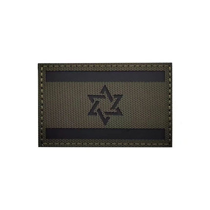 Israeli National Flag Reflective Patches Embroideried Military Uniform Armband Tactical Morale Embroidery Badge Israel Patches
