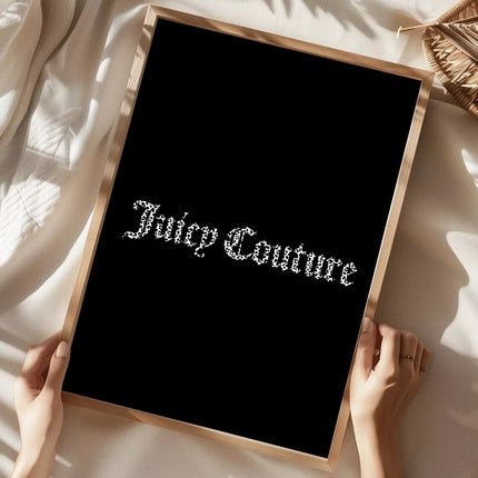 J-Juicy C-Couture Poster Home Living Room Bedroom Bar Cafe Art Decor