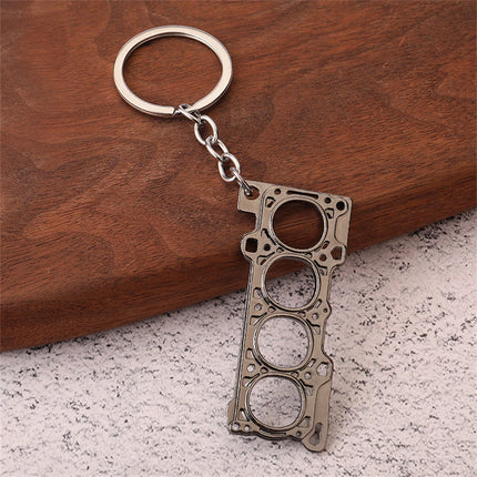 Creative Speed Gearbox Keychain Gear Head Pendant Keyring for Car Key Turbo Hub Brake Disc Charms Shock Absorber Keys Holder