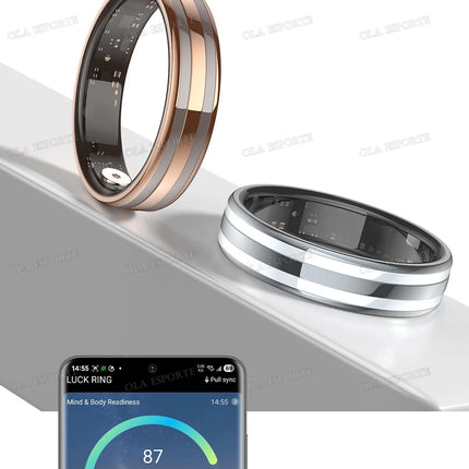 New 6.3mm Thin Smart Ring Health Monitor Smartring Outdoor Waterproof Ring Heart Rate Body Temperature Monitoring Sports rings