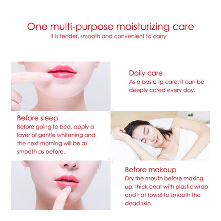 BIOAQUA Natural Fruits Lip Balm Moisturizing Jelly Nourishing Anti Wrinkle Lipstick Non-Stick Long-lasting Lips Care