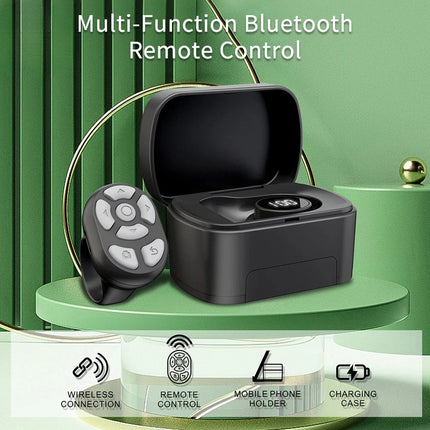 1pcs Wireless Bluetooth Ring Remote Control Fingertip Selfie Video Controller For Tik Tok Page Turner Browsing For iOS Android
