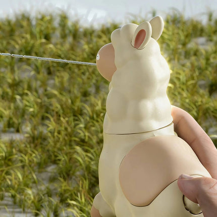 Fun alpaca water gun, press prank, decompression water gun, water fight, household water play toy