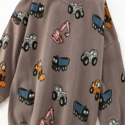 Jumping Meters 2-7T Cars Baby Sweatshirts Hot Selling Toddler Cotton Sport Tops Fashion Clothes Boys Girls Hooded Shirts