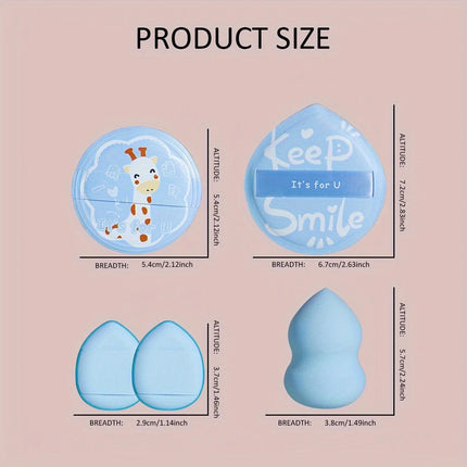5 cosmetic sponges for wet and dry facial foundation powder puff soft, concealer powder puff, suede powder puff beauty egg