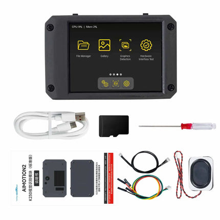 Yahboom K230 AI Visual Recognition Module with 2.4-inch HD Touch Screen 6TOPS Equivalent Computing Power for DIY Smart Robot Car