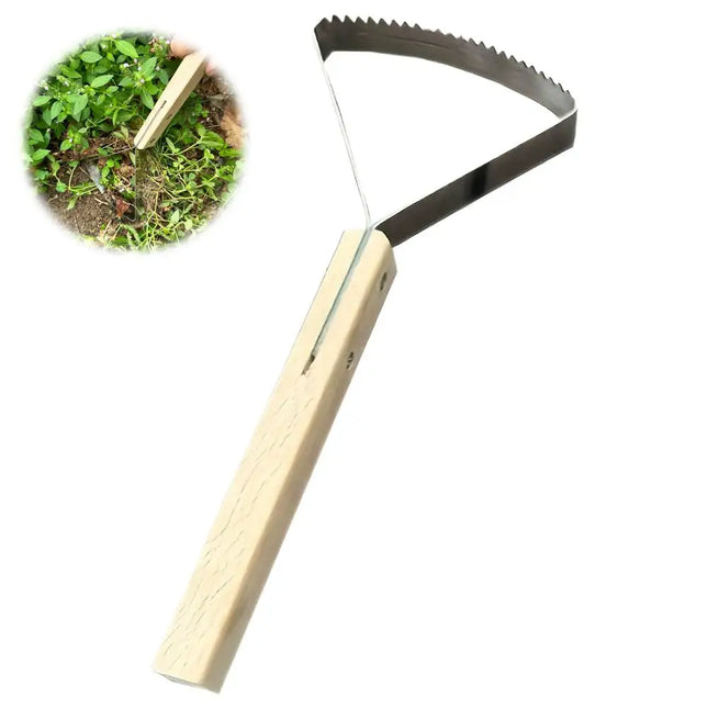 Stainless Steel Manual Weeder Lawn Mower Road Crack Weeding Tool Vegetable Garden Soil Loosening Tool Grass Scraper Tool Manual