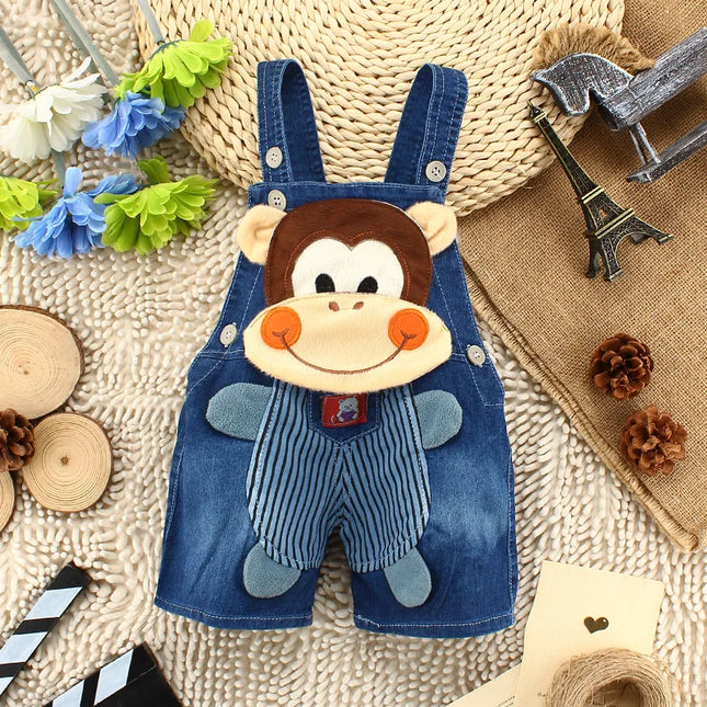 Summer 1PC Kids Baby Boys Jumper Clothes Clothing Short Trousers Toddler Infant Boy Pants Denim Shorts Jeans Overalls Dungarees
