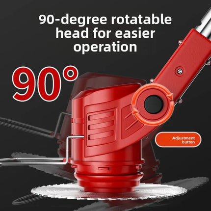 Adjustable Electric Lawn Mower Cordless High Power Wireless Outdoor Home Brush Cutter Brushed Not Included Portable Weeding Tool