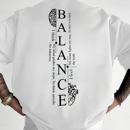 Fashionable new men's large letter printed breathable and comfortable round neck T-shirt summer outdoor urban casual top