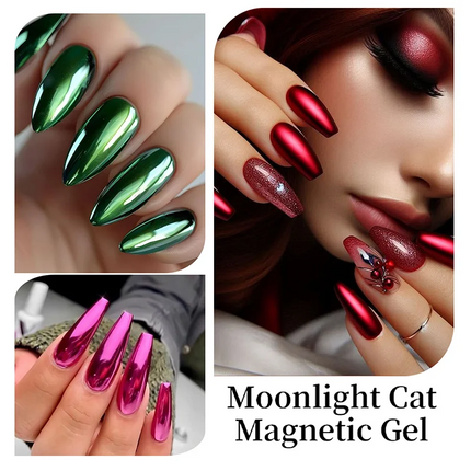 12 Colors Mirror Effect Nail Polish - Metal Chrome No UV Lamp Needed, Quick Dry Long Lasting Nail Lacquer, Professional Salon