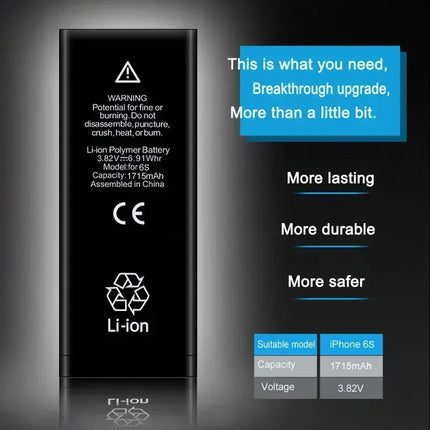 0 Cycle High Capacity Battery For iPhone 11 11Pro 12Pro 12 13 14 13Pro 14Pro Max Mini Phone Bateria + Free Tool Kit