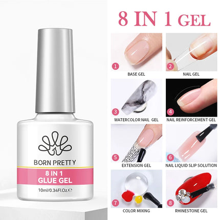 BORN PRETTY 1 Bottle Blazing Sky Cat Magnetic Gel Nail Polish Colored Metal Ruby Red Soak Off UV Crystal Varnish Nail Art 10ml