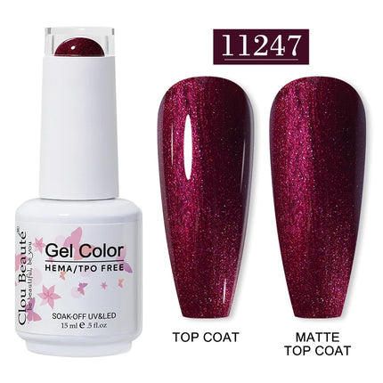 Clou Beaute 15ml HEMA TPO FREE Gel Nail Polish Vernis Semi Permanent UV Nail Art Varnish Lakiery Hybrydowe Manicure Gel Polish