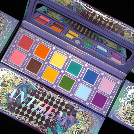 Anthemy 12 Color Eyeshadow Palette Backlight Butterfly Matte Chameleon High Pigmented Shimmer Flash Spotlight Eye shadow