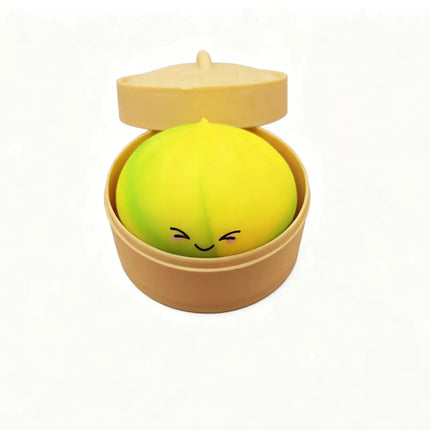 Mini Colorful Dumpling Squishy Squeeze Toy 5.5CM Cube Slow Rise Sensory Anti-stress Toy for Adults Anxiety Relief Gift