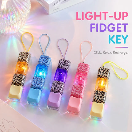 Heart Keyboard Fidget Keychain Stress Releasing Decompression Keychain Press The Keyboard Button Bags Hanging Charm Pendant Gift