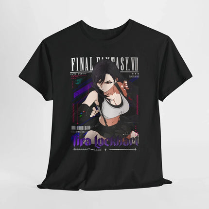 Tifa Lockhart FF7 Vintage T-shirt Anime T Shirt High Quality Cotton Clothes Oversized Men Women Tee Clothing Harajuku Y2k Tops