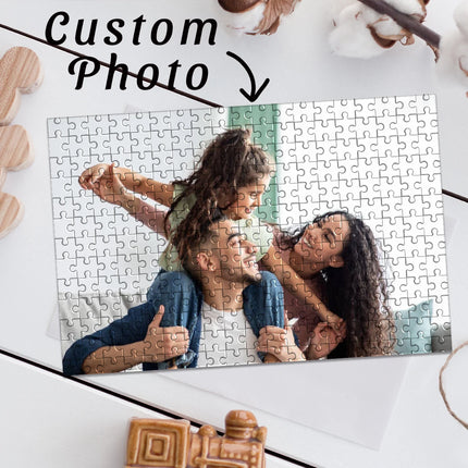 1pc Custom Photo Single Portrait Wooden Jigsaw Puzzle,Ideal Anniversary,Wedding,Birthday,Valentine Gift For Family Friends