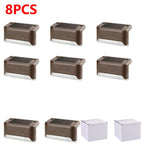 brown 8pcs / Warm light