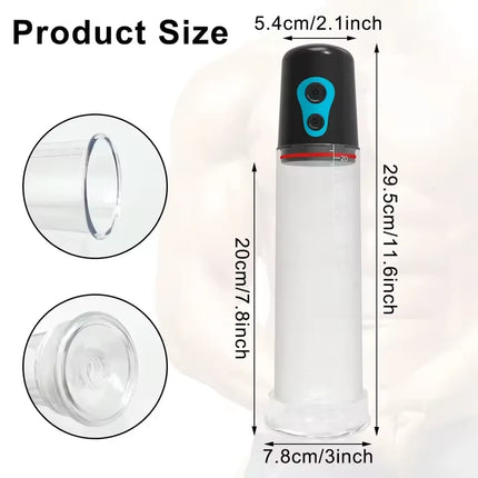 Electric Penis Pump Penis Enlargement Sex Toys for Men Extend Pump Penis Extender Male Masturbator Dick Vacuum Pump Adult Goods