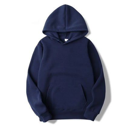 Men's solid-color hooded sweater a loose and breathable brand hooded fashion streetwear for men