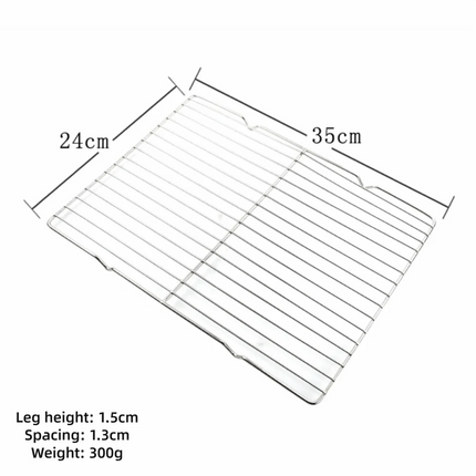 Stainless Steel Non-stick Cooling Rack BBQ Tray Baking Tray Grill Plate Barbecue Cooking Mesh Shelf