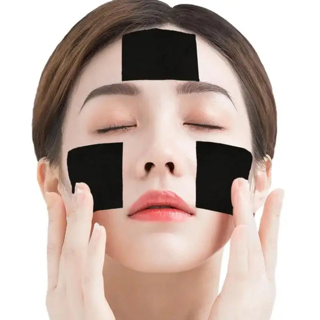 Bamboo Charcoal Wet Compress Cotton Pads 200PCS Disposable Black Makeup Remover Pads Facial Skin Wipe Cleaning Cotton Pads