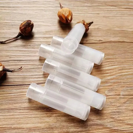 100Pcs 5g Empty Lipstick Lip Gloss Tubes Bottle Cosmetic Containers Wholesale Jars Balm Tube Cap Travel Makeup Tool Lip Balm