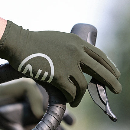 INBIKE 2024 Cycling Gloves Gel Padded for Men Autumn Winter Fleece Road Bike Gloves MTB Full Finger Touchscreen Bike Accessories