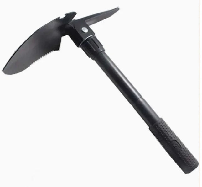 1PCS Durable Stainless Steel Tactical Folding Shovel Survival Shovel with Saw Pick and Camo Bag for Camping Outdoor Hiking