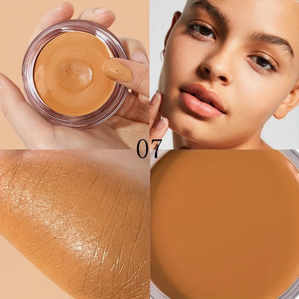 Full coverage foundation - matte finish, creamy texture, strong coverage, moisturizing, oil control, pore minimizing, non-greasy