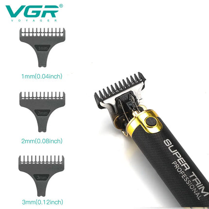 VGR 082 Hair Trimmer T9 Professional Hair Cutting Machine Cordless Rechargeable Bald Trimmer for Men
