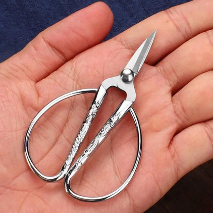 Mini Stainless Steel Sewing Scissors Retro Tailor Thread Embroidery Fabric Needlework Scissor Household Sewing Accessories