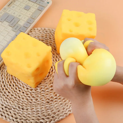 Giant Cheese Squeeze Toy blind box Extra Large Size Cheese Squishy Fidget Toys Slow Rebound Shapeable Venting Ball toys Gifts
